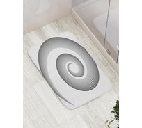 Коврик противоскользящий JoyArty "Точечная спираль" для ванной, сауны, бассейна, bath_16996