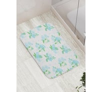 Коврик противоскользящий JoyArty "Затерянные цветы" для ванной, сауны, бассейна, bath_17036