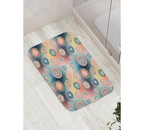 Коврик противоскользящий JoyArty "Галактические цветы" для ванной, сауны, бассейна, bath_16922