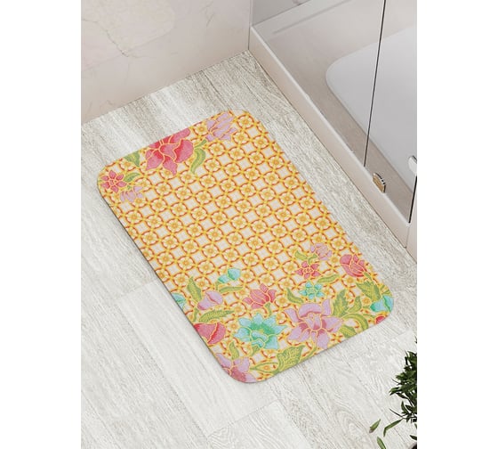 Коврик противоскользящий JoyArty "Украсьте жизнь цветами" для ванной, сауны, бассейна, bath_16932 1