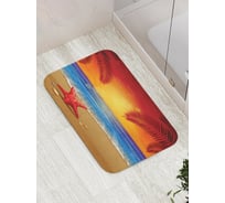 Коврик противоскользящий JoyArty "Морская звезда на суше" для ванной, сауны, бассейна, bath_17127