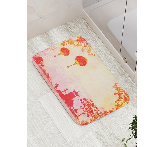 Коврик противоскользящий JoyArty "Японские огоньки" для ванной, сауны, бассейна, bath_17362 1