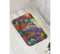 Коврик противоскользящий JoyArty "Радужный силуэт" для ванной, сауны, бассейна, bath_17344