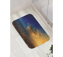 Коврик противоскользящий JoyArty "Граница рассвета и ночи" для ванной, сауны, бассейна, bath_17349