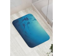 Коврик противоскользящий JoyArty "Рыбы молоты" для ванной, сауны, бассейна, bath_17282