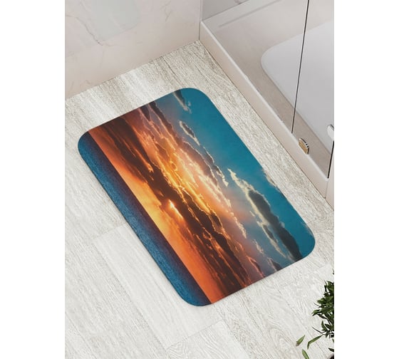 Коврик противоскользящий JoyArty "Облачные загадки" для ванной, сауны, бассейна, bath_17351