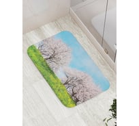Коврик противоскользящий JoyArty "Белоснежное цветение" для ванной, сауны, бассейна, bath_17423