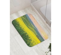 Коврик противоскользящий JoyArty "Волнистые поля" для ванной, сауны, бассейна, bath_17405