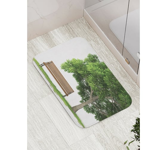 Коврик противоскользящий JoyArty "В тени дерева" для ванной, сауны, бассейна, bath_17617 1