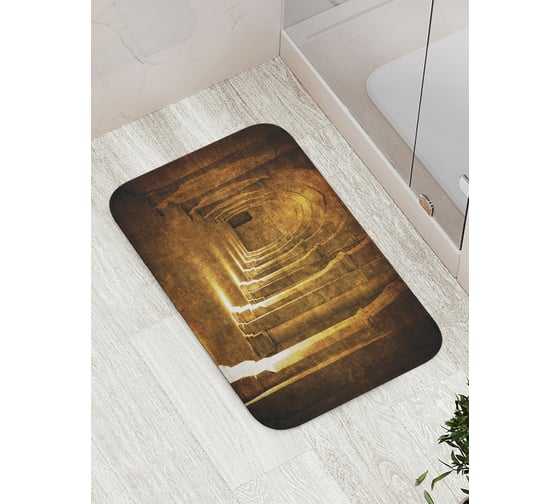 Коврик противоскользящий JoyArty "Коридор с колоннами" для ванной, сауны, бассейна, bath_17850 1