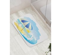 Коврик противоскользящий JoyArty "Чайка у волны" для ванной, сауны, бассейна, bath_17514
