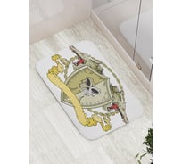 Коврик противоскользящий JoyArty "Воинственный герб" для ванной, сауны, бассейна, bath_17903