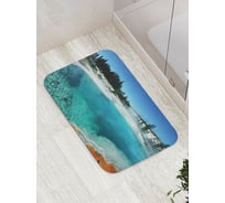 Коврик противоскользящий JoyArty "Озеро парит" для ванной, сауны, бассейна, bath_17986