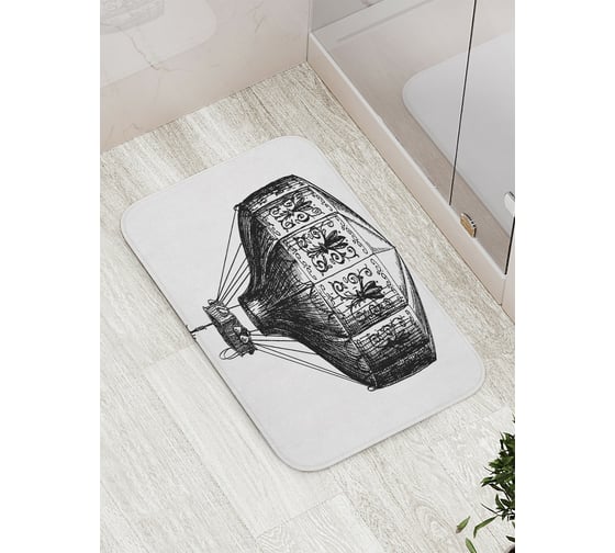 Коврик противоскользящий JoyArty "Пустой воздушный шар" для ванной, сауны, бассейна, bath_17722 1