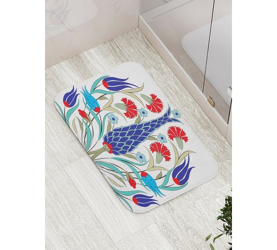 Коврик противоскользящий JoyArty "Мир украшается" для ванной, сауны, бассейна, bath_17757 1