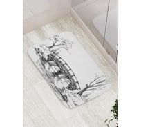 Коврик противоскользящий JoyArty "Мост- ориентир" для ванной, сауны, бассейна, bath_17726