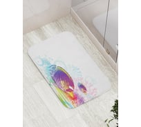 Коврик противоскользящий JoyArty "Красочные рыбы" для ванной, сауны, бассейна, bath_18153