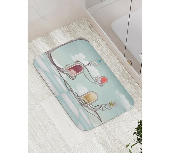 Коврик противоскользящий JoyArty "Небесные порталы" для ванной, сауны, бассейна, bath_18182 1
