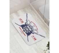 Коврик противоскользящий JoyArty "Самурайская академия" для ванной, сауны, бассейна, bath_18279