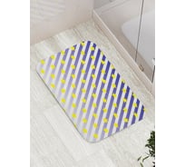 Коврик противоскользящий JoyArty "Полосатые звездочки" для ванной, сауны, бассейна, bath_18402
