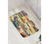 Коврик противоскользящий JoyArty "Затеряный мир" для ванной, сауны, бассейна, bath_18448