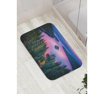 Коврик противоскользящий JoyArty "Речной островок" для ванной, сауны, бассейна, bath_18433