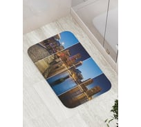 Коврик противоскользящий JoyArty "Отдых в ночном городе" для ванной, сауны, бассейна, bath_18416