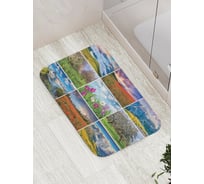 Коврик противоскользящий JoyArty "Весенний коллаж" для ванной, сауны, бассейна, bath_18463