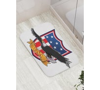 Коврик противоскользящий JoyArty "Американский герб" для ванной, сауны, бассейна, bath_18426