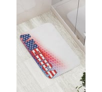 Коврик противоскользящий JoyArty "Американский лейбл" для ванной, сауны, бассейна, bath_18422