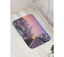 Коврик противоскользящий JoyArty "Вечерний мост" для ванной, сауны, бассейна, bath_18417