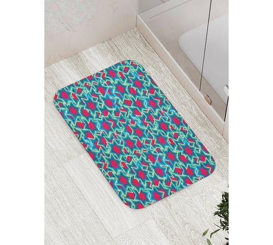 Коврик противоскользящий JoyArty "Звездная дискотека" для ванной, сауны, бассейна, bath_18405 1