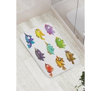 Коврик противоскользящий JoyArty "Магические птички" для ванной, сауны, бассейна, bath_18508