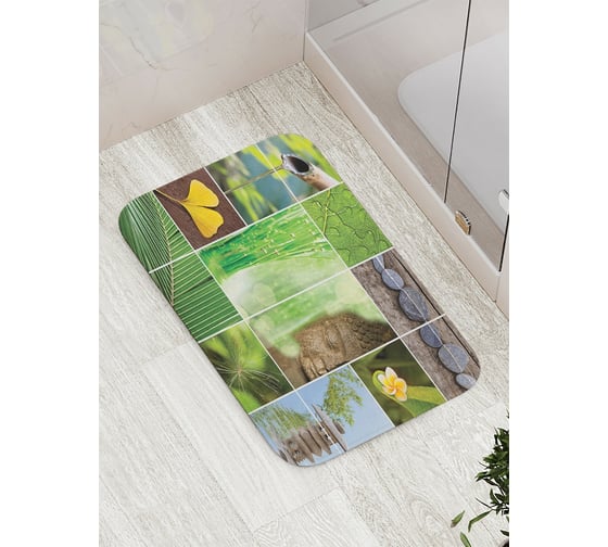Коврик противоскользящий JoyArty "Таинственный коллаж" для ванной, сауны, бассейна, bath_18450 1