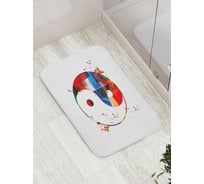 Коврик противоскользящий JoyArty "Музыкальный Инь и ян" для ванной, сауны, бассейна, bath_18585