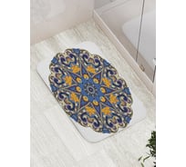 Коврик противоскользящий JoyArty "Цветочный орнамент" для ванной, сауны, бассейна, bath_16082