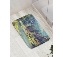 Коврик противоскользящий JoyArty "Река, прячущаяся за лесами" для ванной, сауны, бассейна, bath_16177