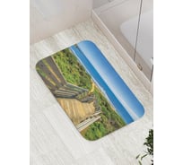 Коврик противоскользящий JoyArty "Деревянный спуск к морю" для ванной, сауны, бассейна, bath_16134