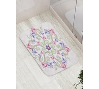 Коврик противоскользящий JoyArty "Цветочный узор" для ванной, сауны, бассейна, bath_16075