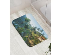 Коврик противоскользящий JoyArty "Отшельник у опасного обрыва" для ванной, сауны, бассейна, bath_16202