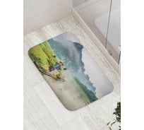 Коврик противоскользящий JoyArty "Причал для плота" для ванной, сауны, бассейна, bath_16175