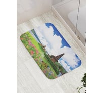 Коврик противоскользящий JoyArty "Плывущий храм" для ванной, сауны, бассейна, bath_16211