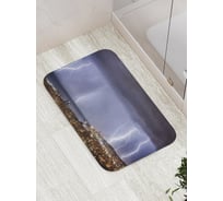 Коврик противоскользящий JoyArty "Город под молниями" для ванной, сауны, бассейна, bath_16314