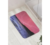 Коврик противоскользящий JoyArty "Кровавое небо с молниями" для ванной, сауны, бассейна, bath_16326