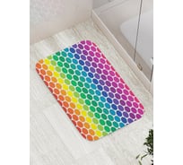Коврик противоскользящий JoyArty "Радужные кружочки" для ванной, сауны, бассейна, bath_16376