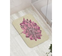 Коврик противоскользящий JoyArty "Цветочный узор" для ванной, сауны, бассейна, bath_17065