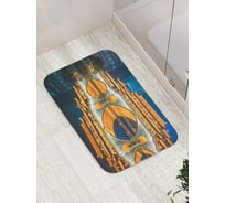 Коврик противоскользящий JoyArty "Яркое отражение моста" для ванной, сауны, бассейна, bath_16764