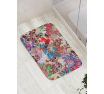 Коврик противоскользящий JoyArty "Лиственные узоры" для ванной, сауны, бассейна, bath_16421