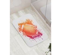 Коврик противоскользящий JoyArty "Красочный овальный мяч" для ванной, сауны, бассейна, bath_16542