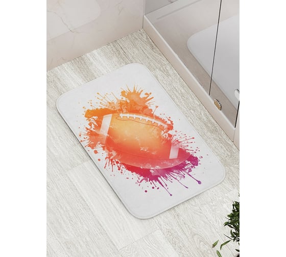 Коврик противоскользящий JoyArty "Красочный овальный мяч" для ванной, сауны, бассейна, bath_16542 1